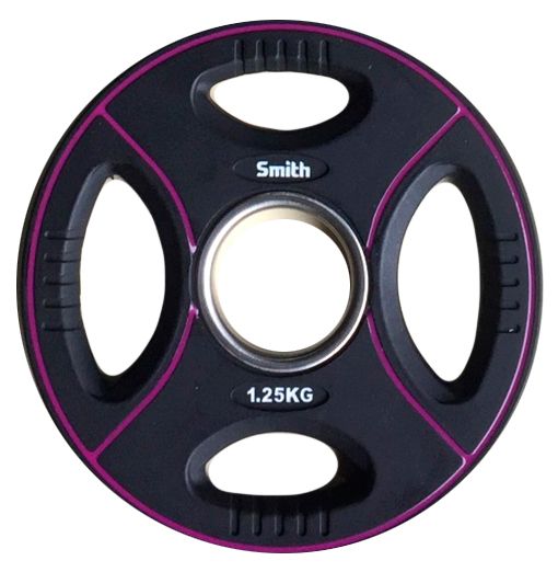 Диск для штанги Smith PUWP12-1,25 полиуретановый, 1,25кг